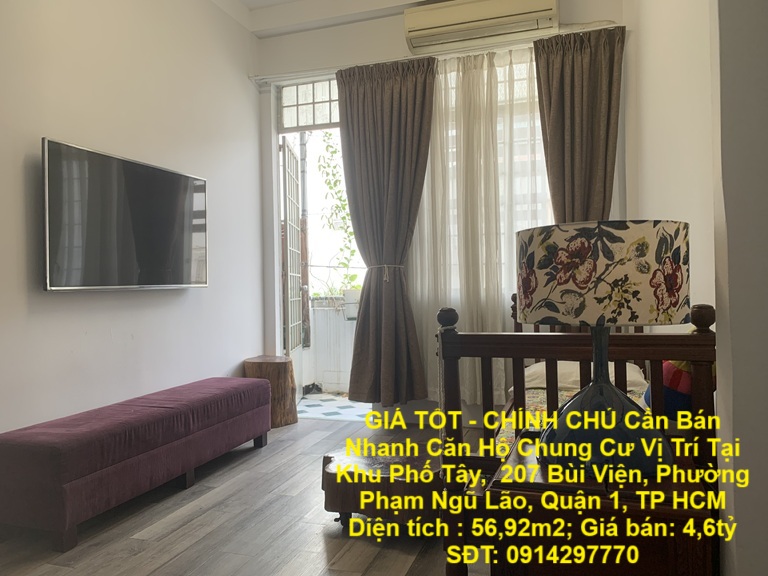 GIÁ TỐT - CHÍNH CHỦ Cần Bán Nhanh Căn Hộ Chung Cư Vị Trí Tại Quận 1, TP HCM - Ảnh chính